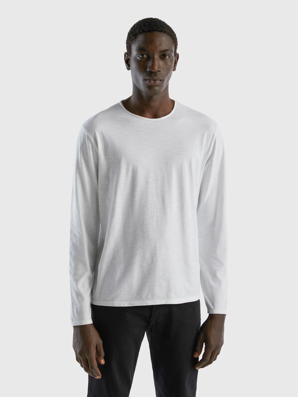 Long sleeve t-shirt in 100% cotton Men