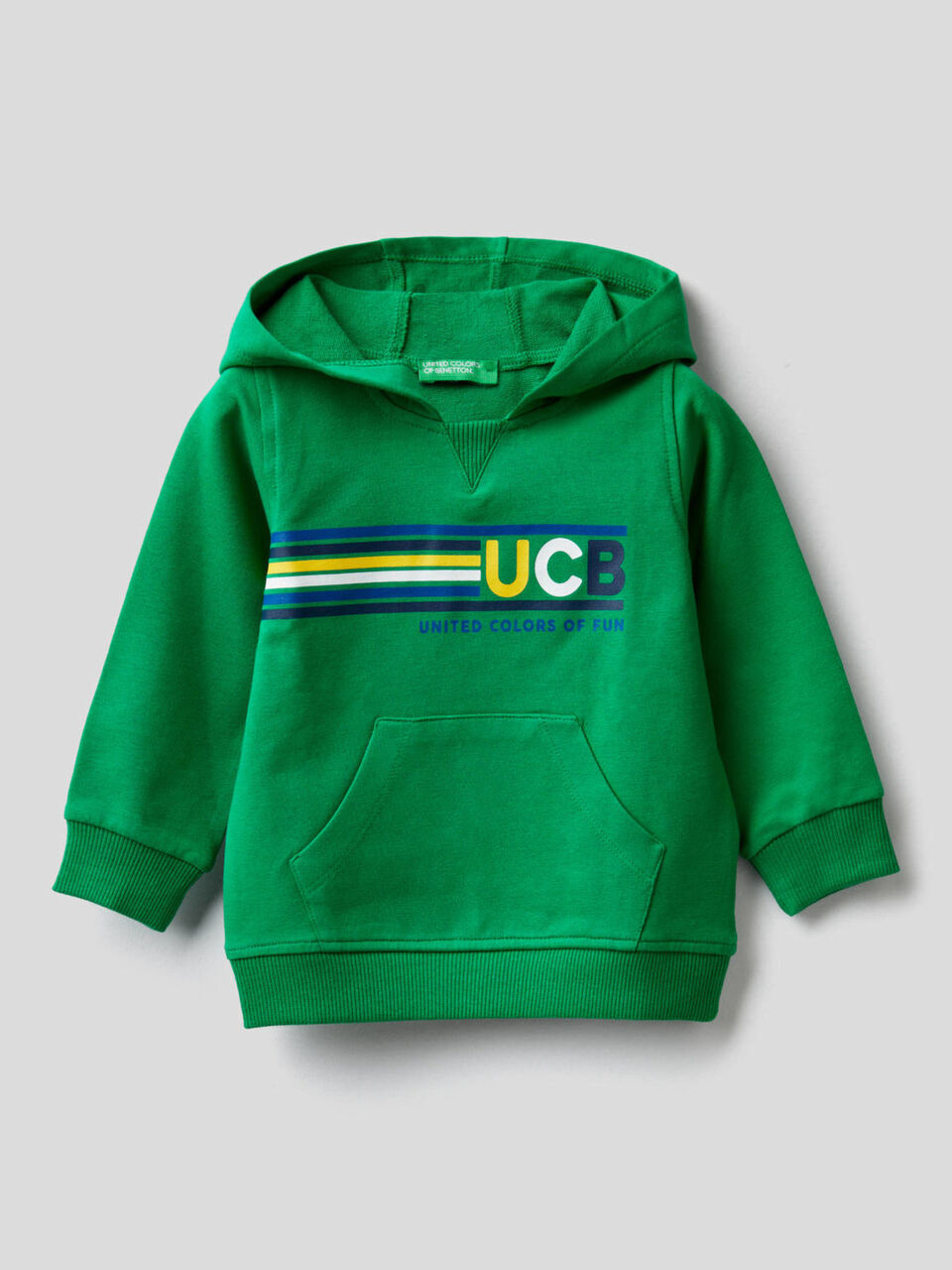 Hoodie in stretch cotton image number 1