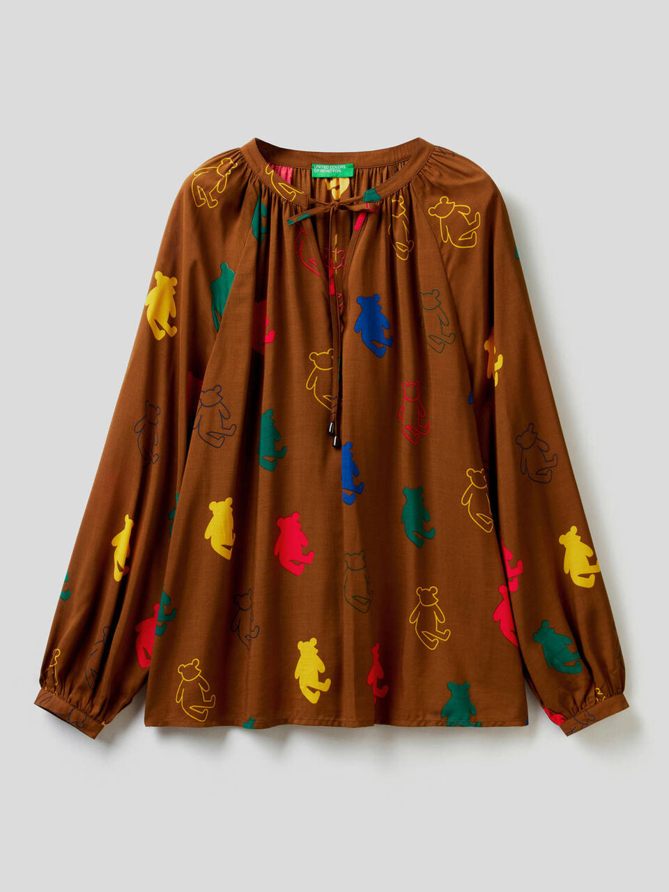 Patterned blouse in sustainable viscose image number 1