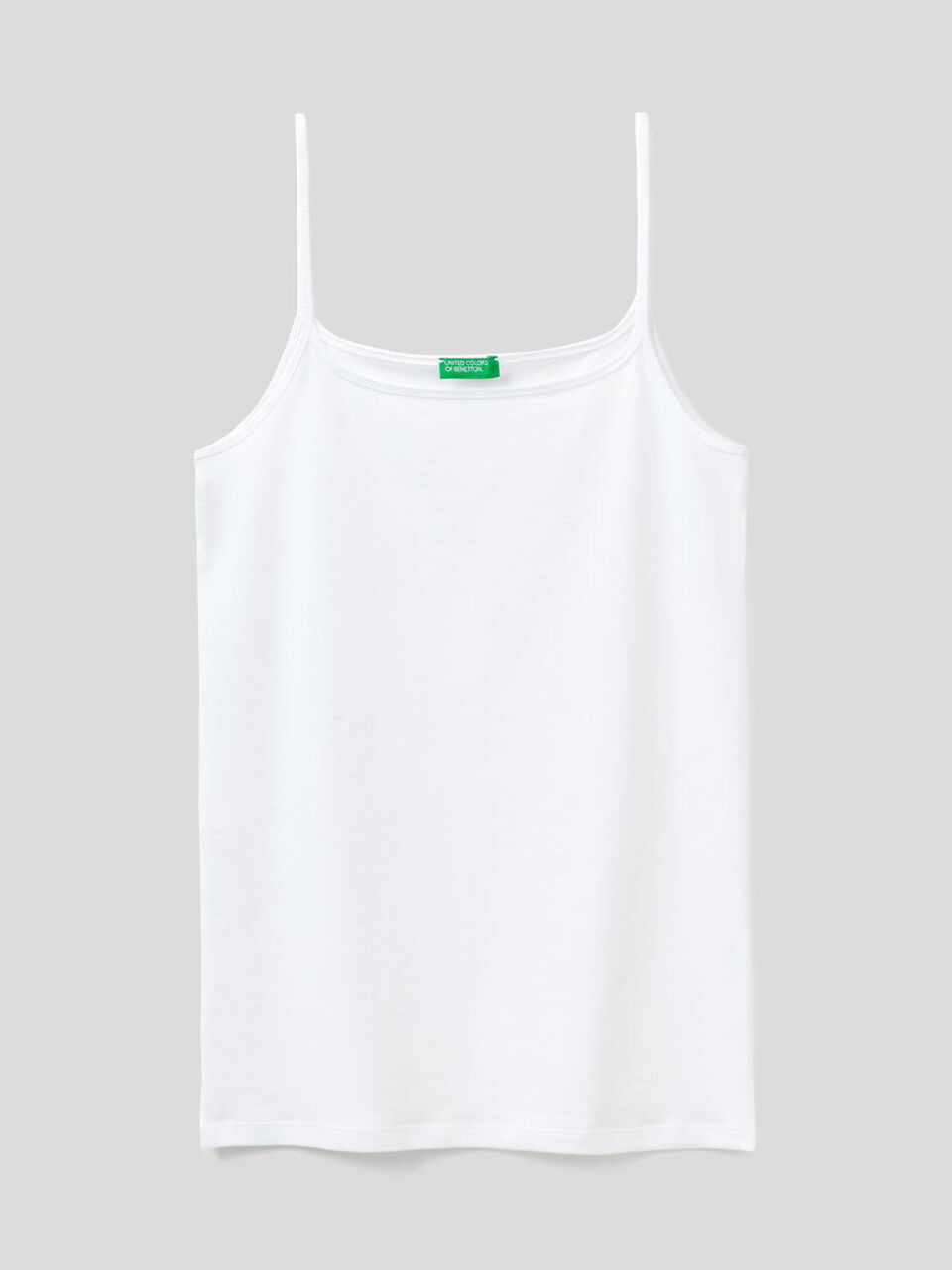 Tank top in organic stretch cotton image number 1