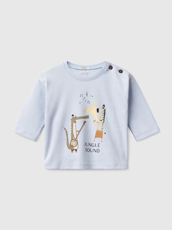 T-shirt with animal print  New Born (0-18 months)