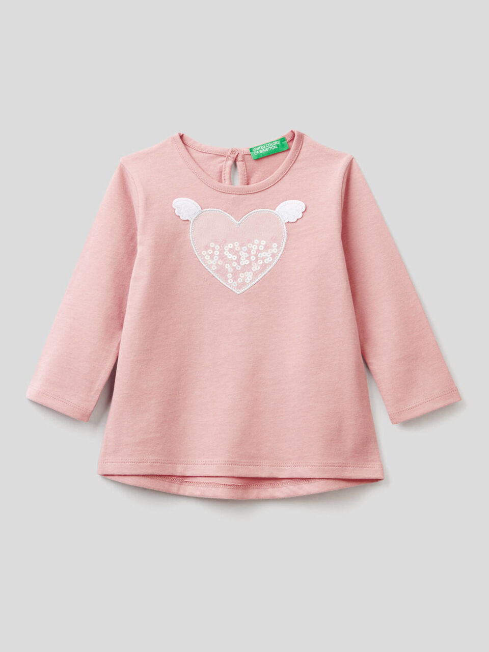 Organic cotton t-shirt with applique image number 1