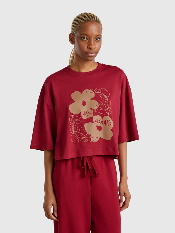 T-shirt with floral print Women