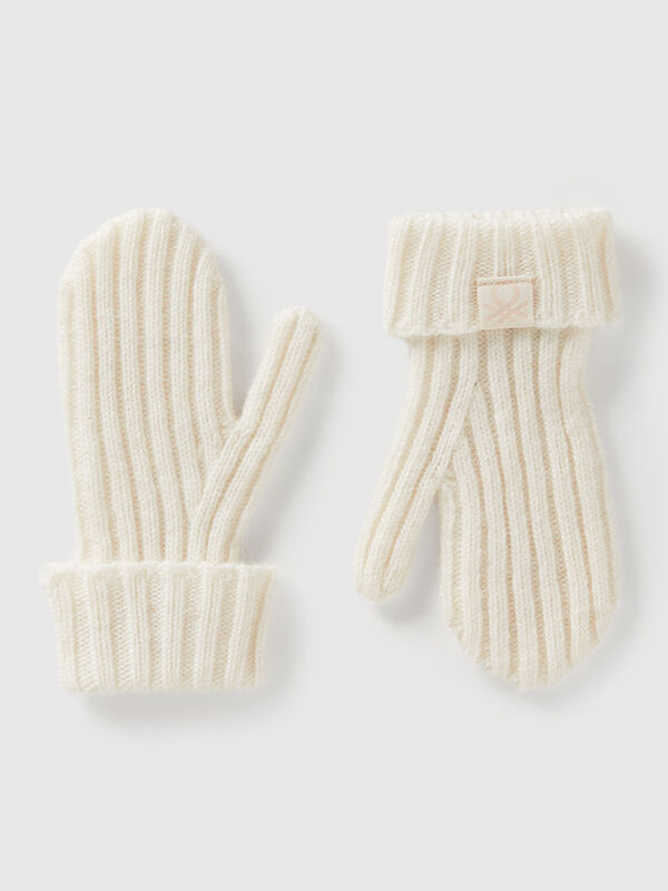 Wool blend mittens Junior Boy