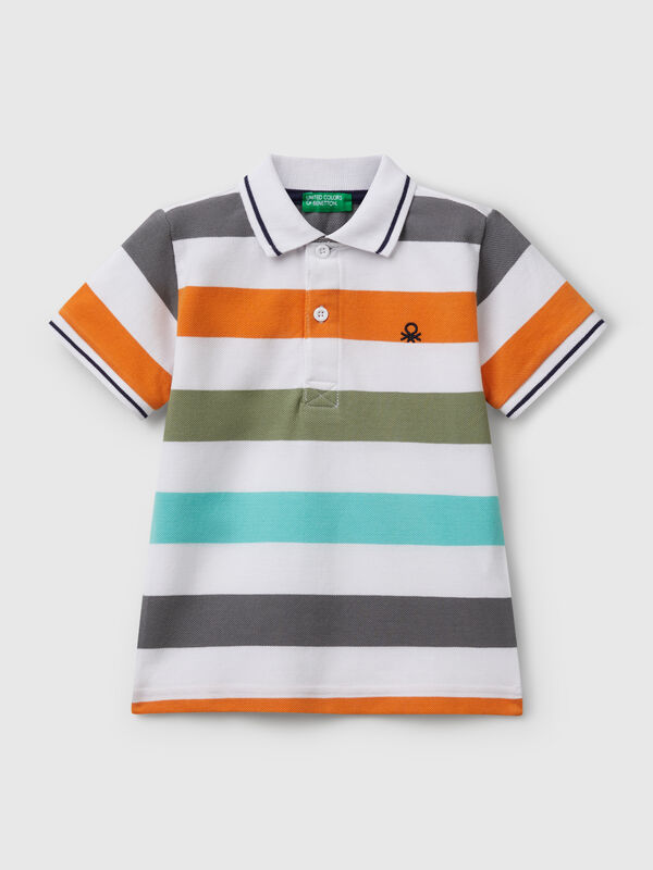 Striped short sleeve polo shirt Junior Boy