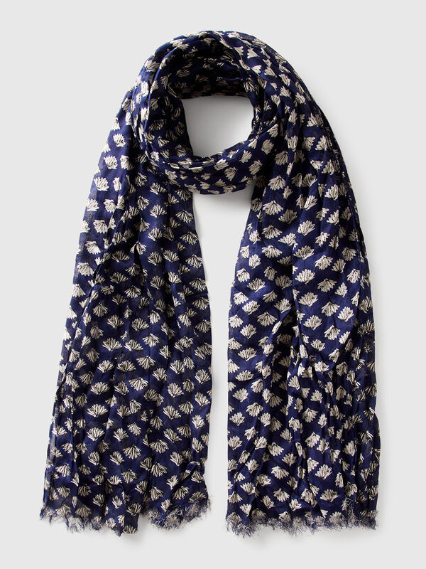 Floral scarf in viscose Women