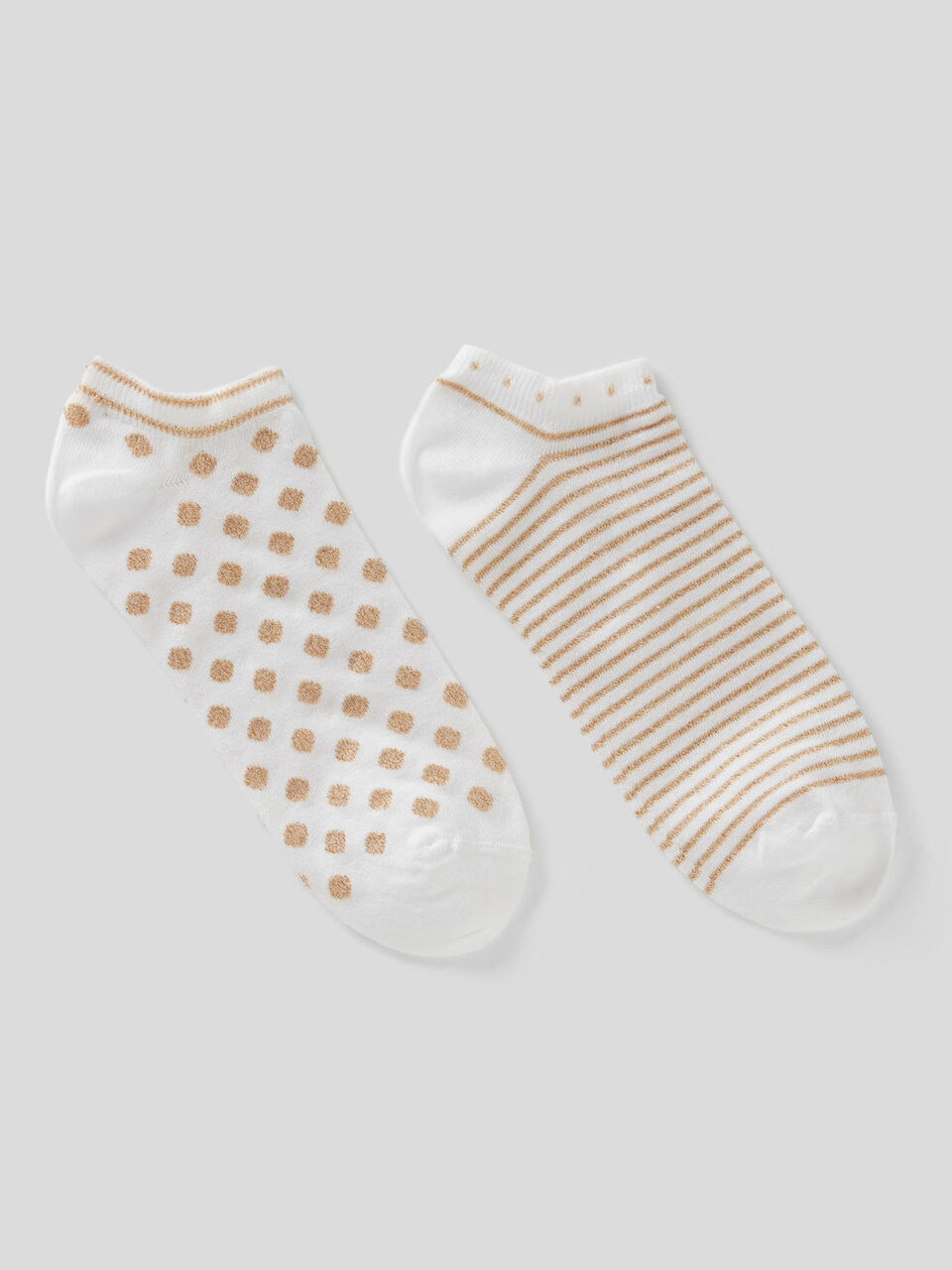 Two pairs of short patterned socks image number 1