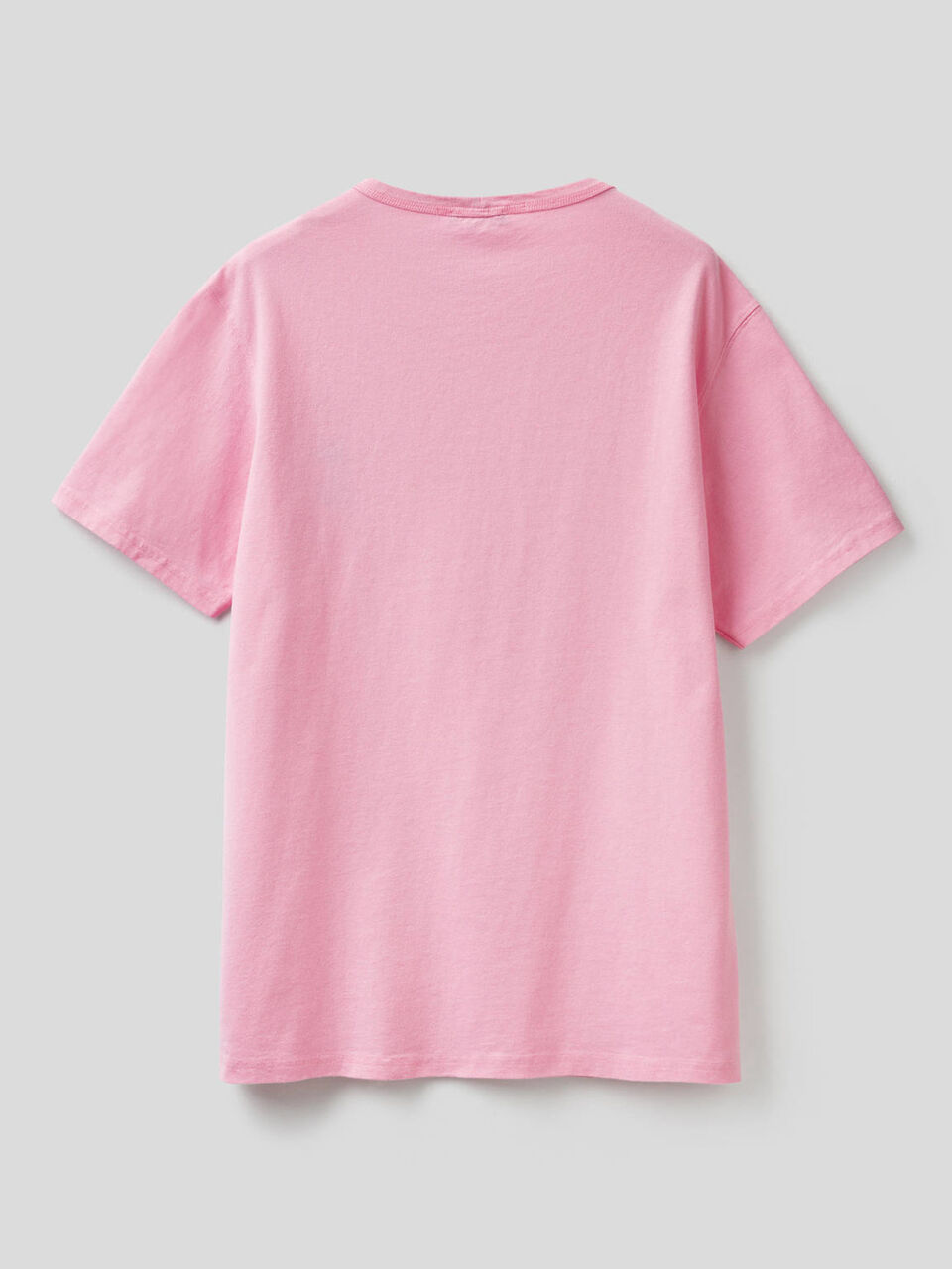 Pure cotton t-shirt with embroidery image number 2