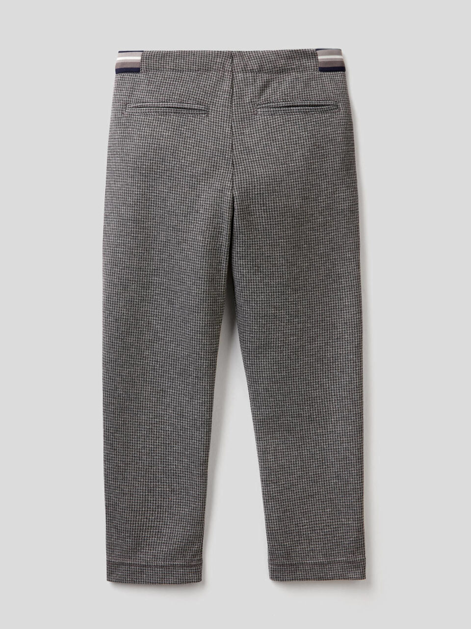 Slim fit chinos with micro pattern image number 2