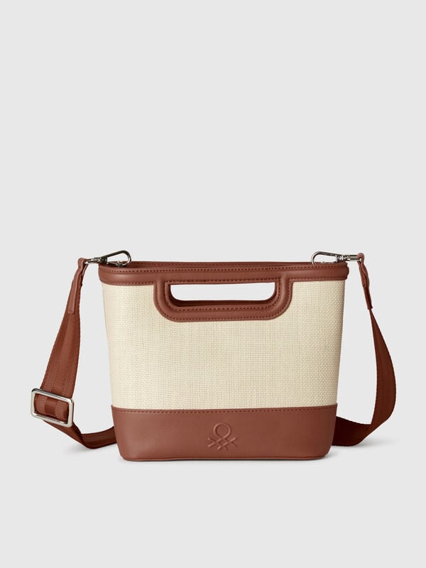 Medium tote bag in raffia Women