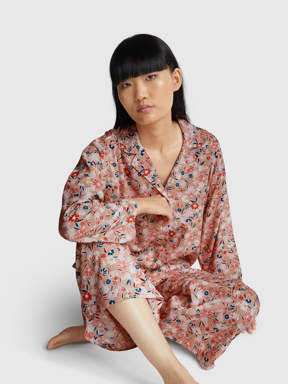 PYJAMA(JACKET+TROUSE Women image number null
