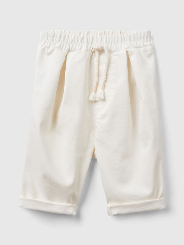 Stretch trousers with drawstring New Born (0-18 months)