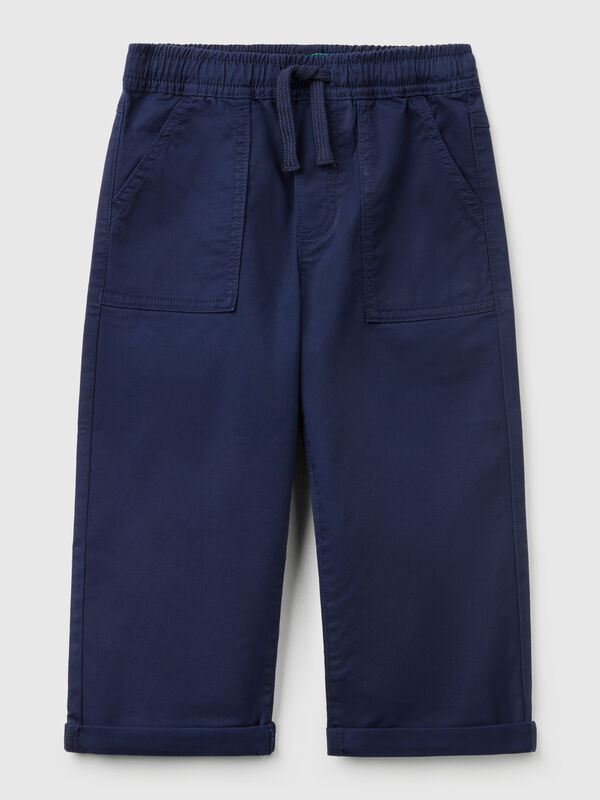 Stretch cotton joggers with drawstring Junior Boy