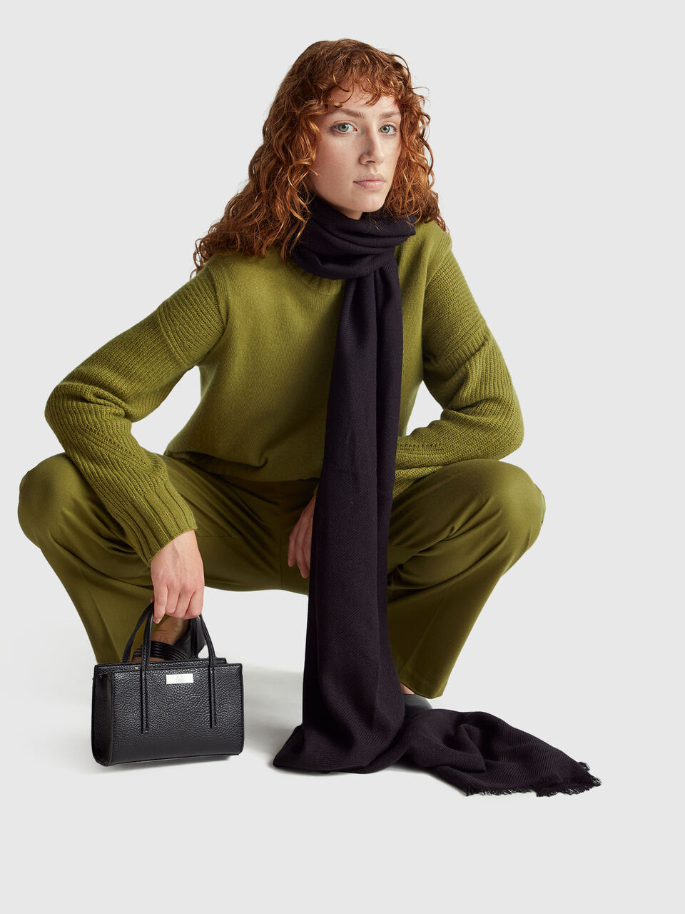 V NECK SWEATER L/S Women image number null