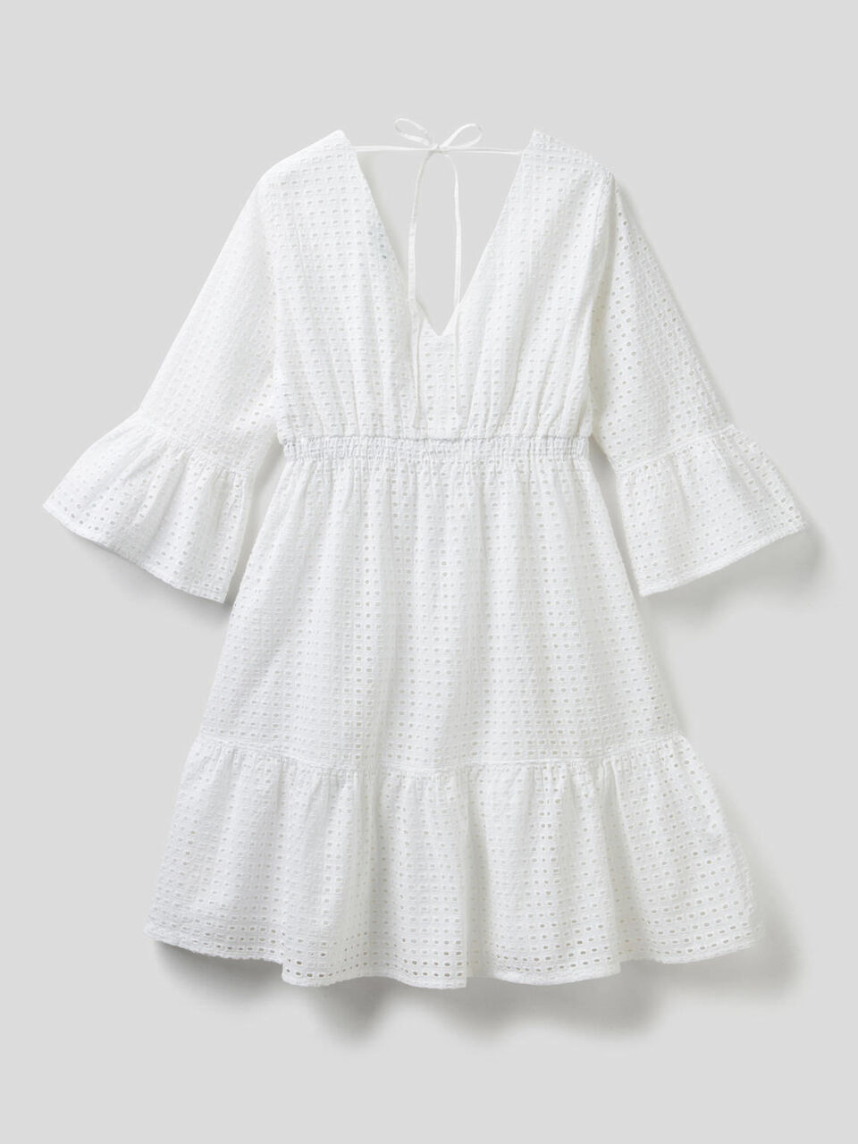 Short dress in broderie anglaise image number 2
