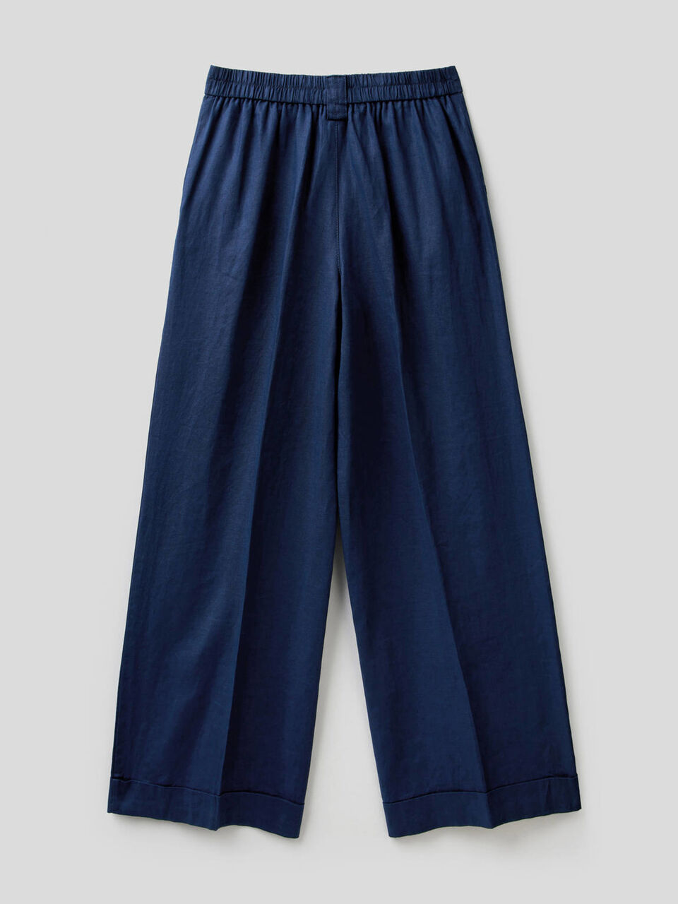Wide leg trousers in 100% linen image number 2