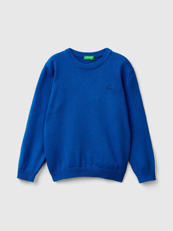 Sweater in pure cotton with logo Junior Boy