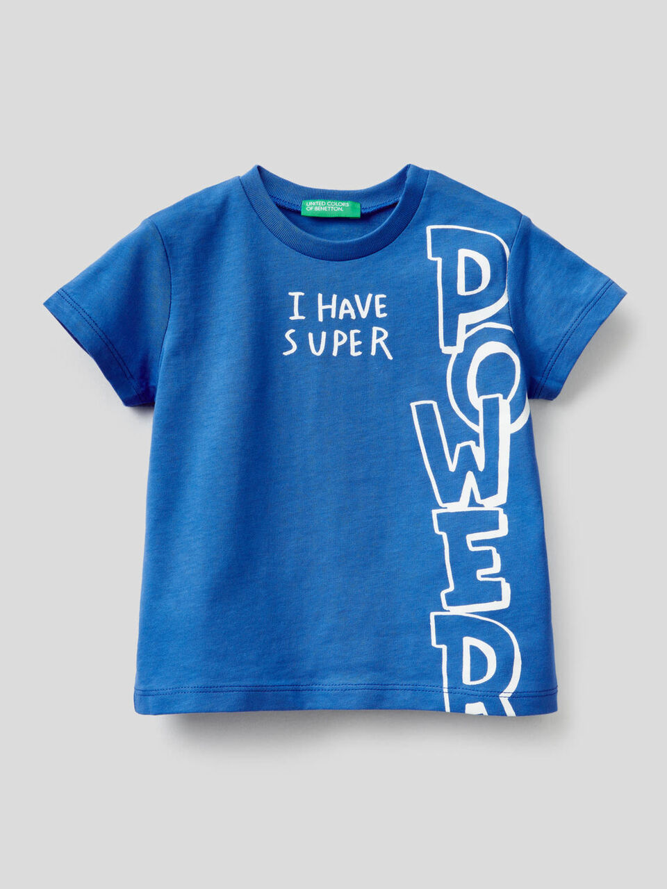 Cotton t-shirt with slogan image number 1