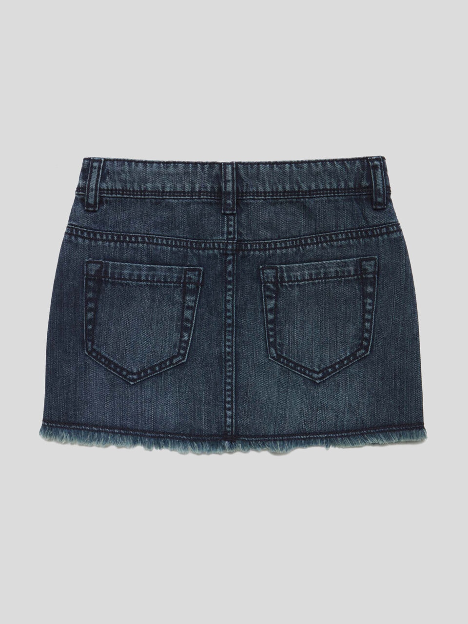 Denim skirt with lurex bands image number 2