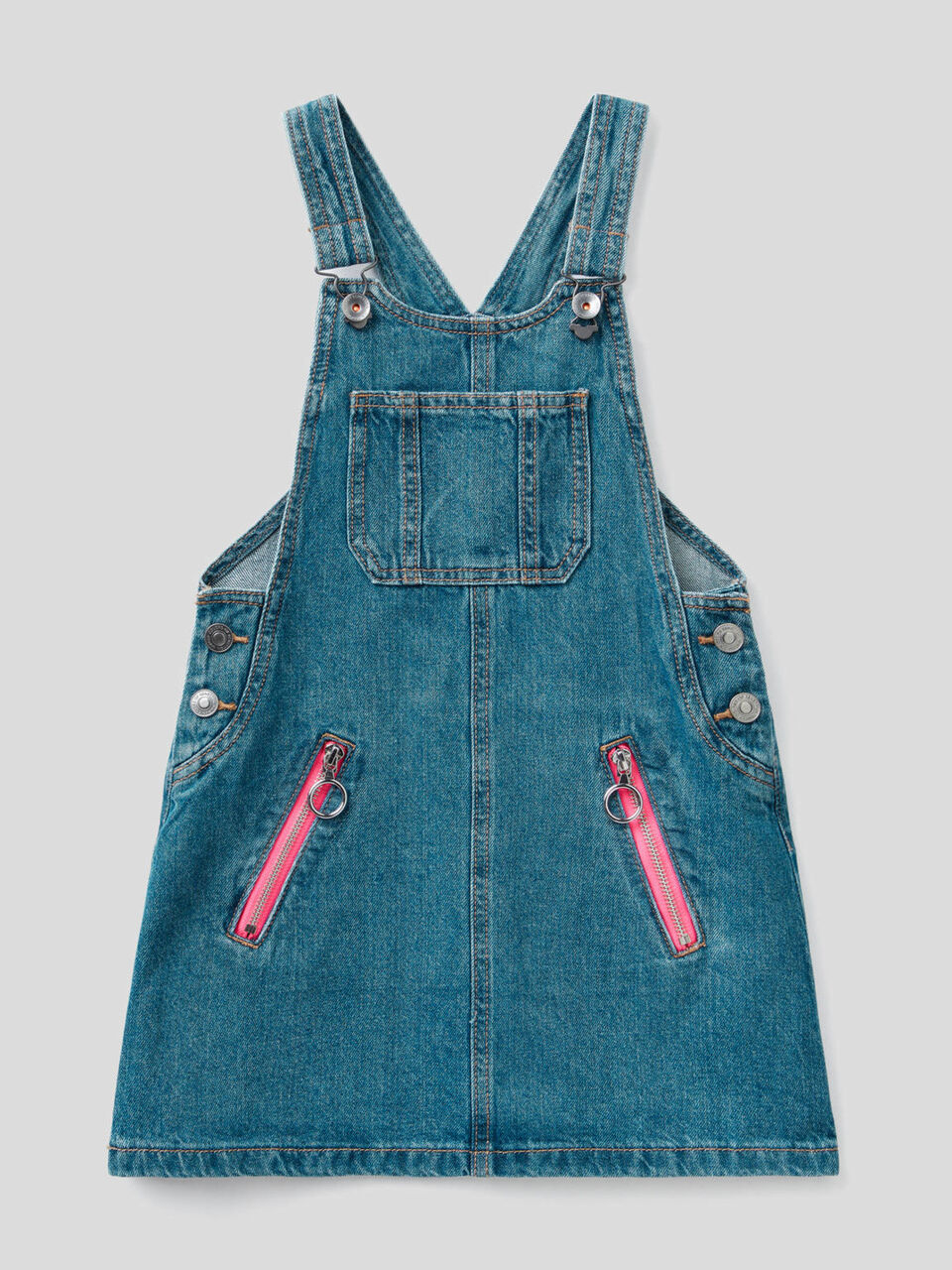 100% cotton denim dungarees image number 1