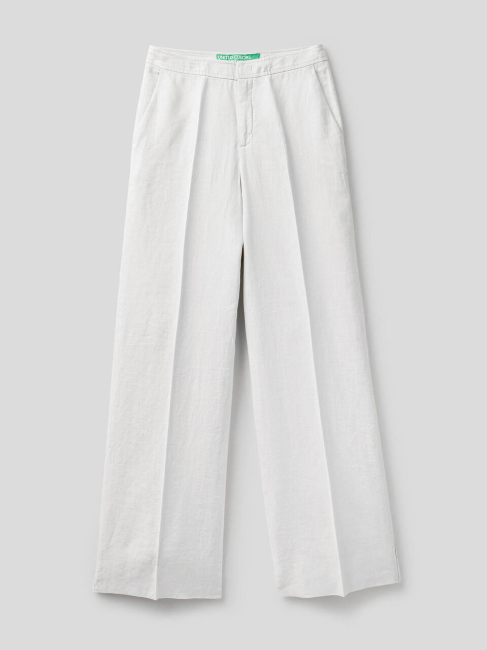 Palazzo trousers in 100% linen image number 1