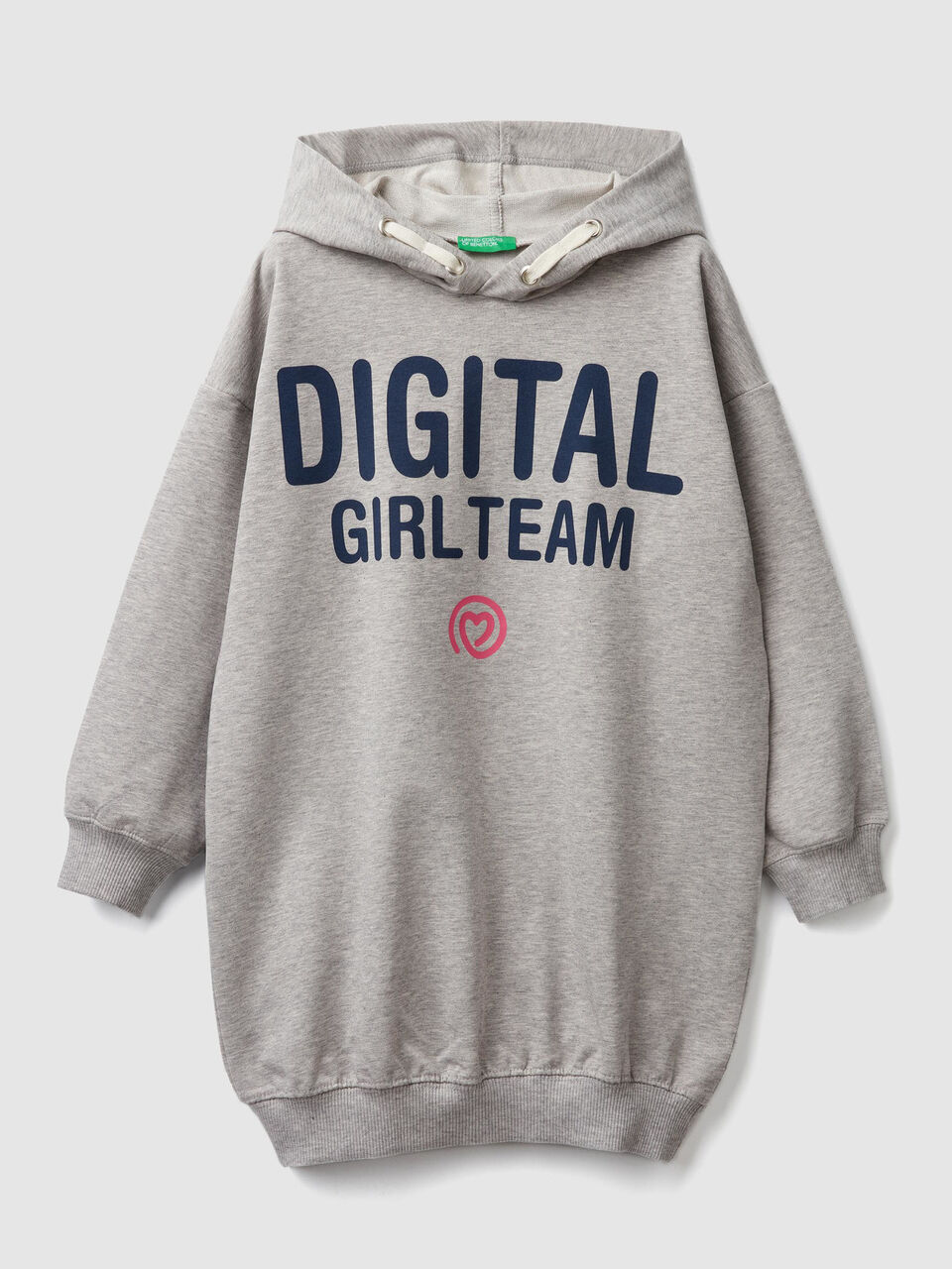 Sweat dress with hood image number 1