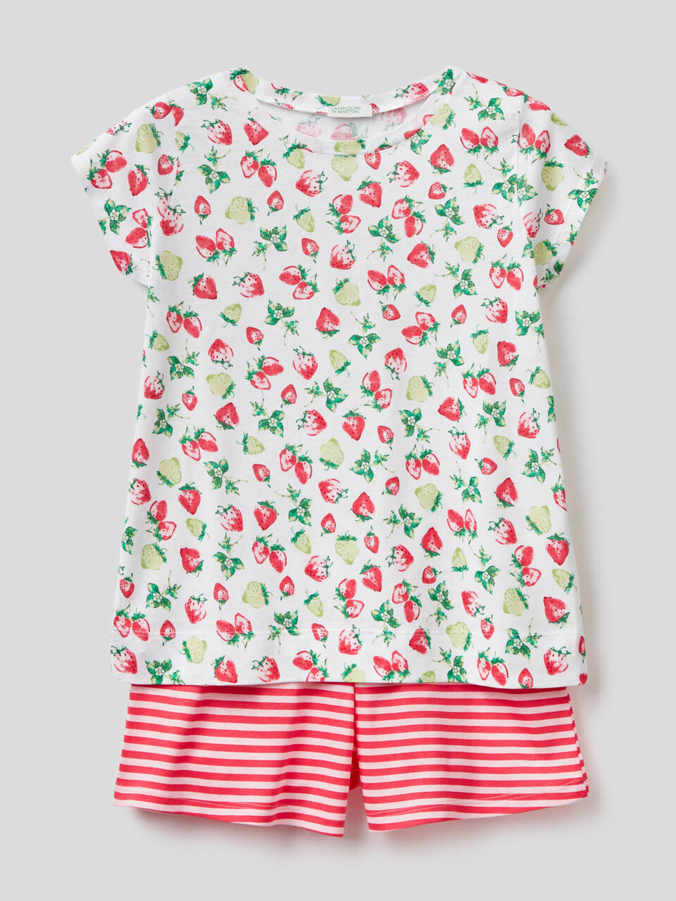 Short pyjamas with pattern print image number 1