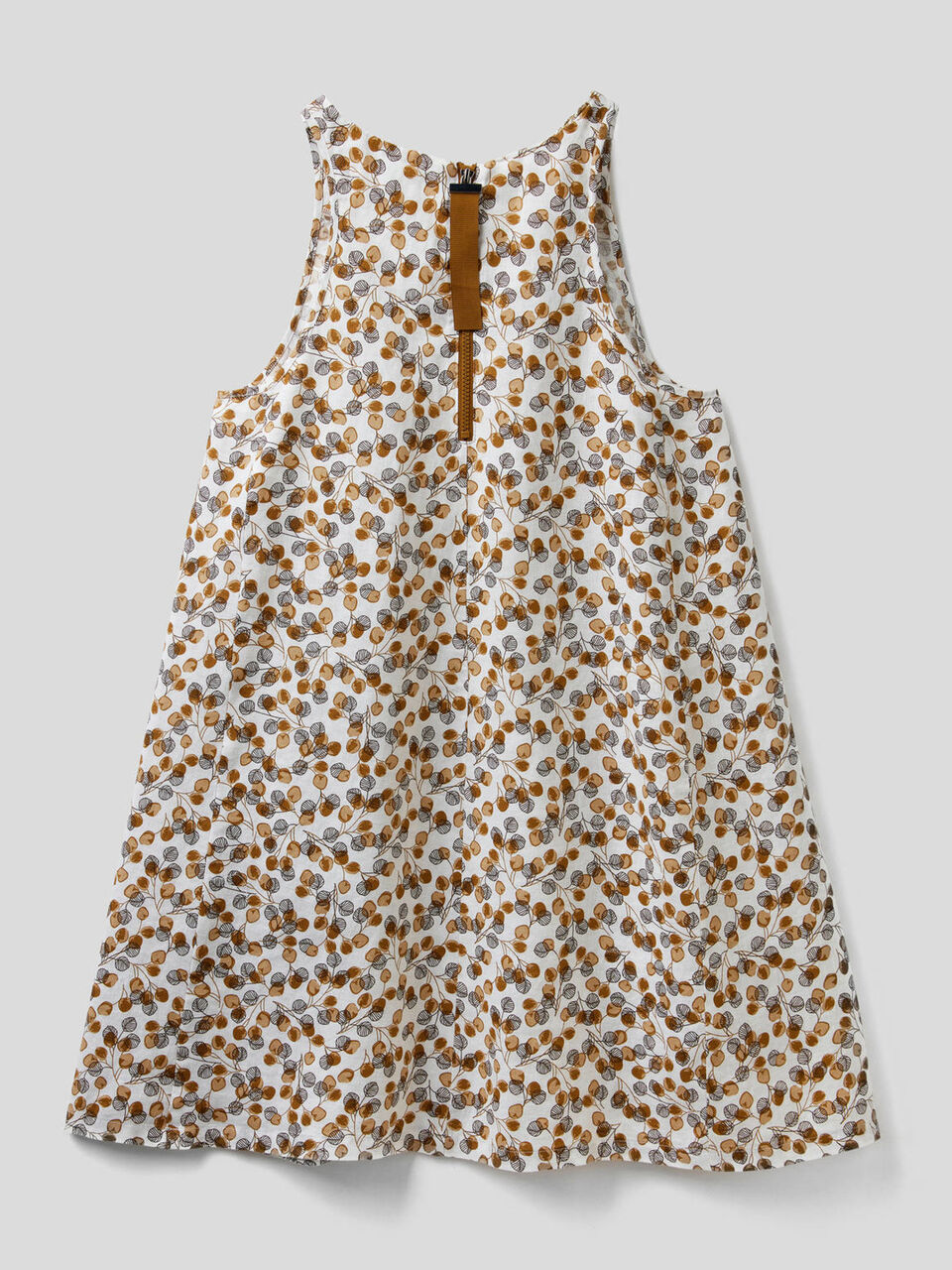 Dress in pattern print 100% linen image number 2