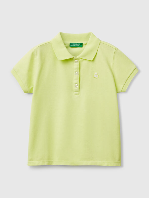 Short sleeve polo in cotton Junior Girl