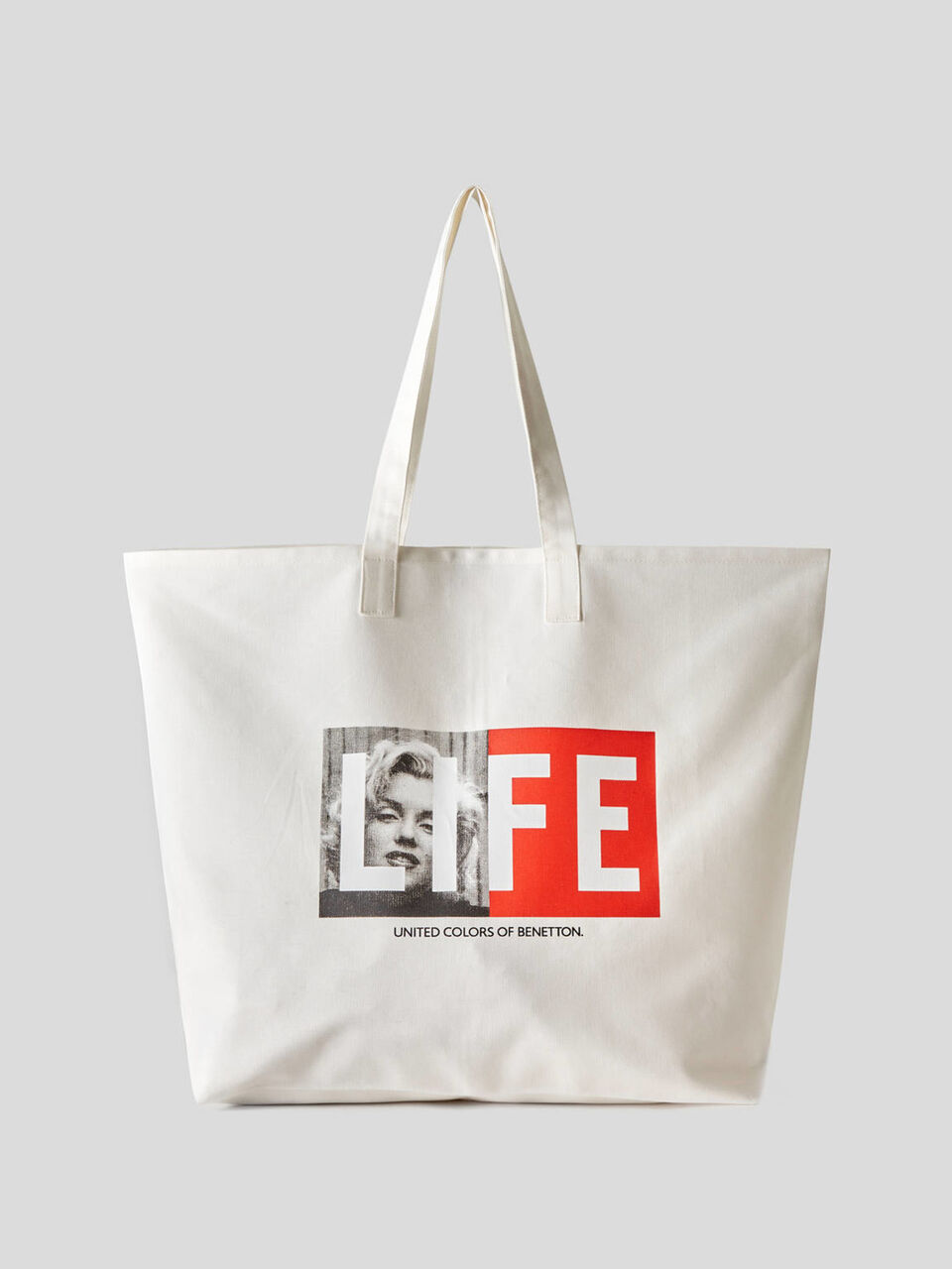 Life shopping bag in organic cotton image number 1