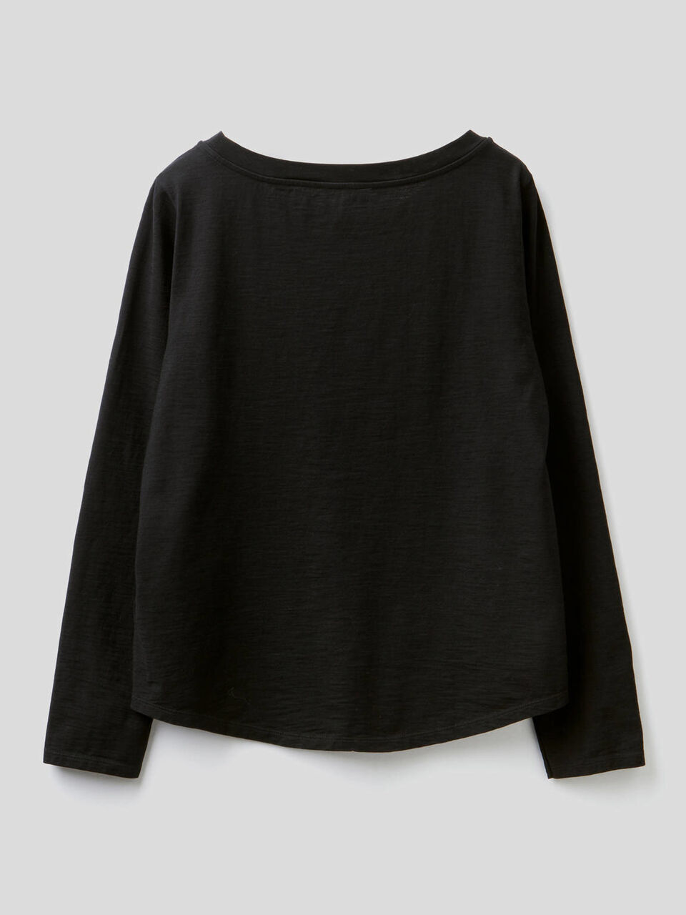 Long sleeve pure cotton t-shirt image number 2