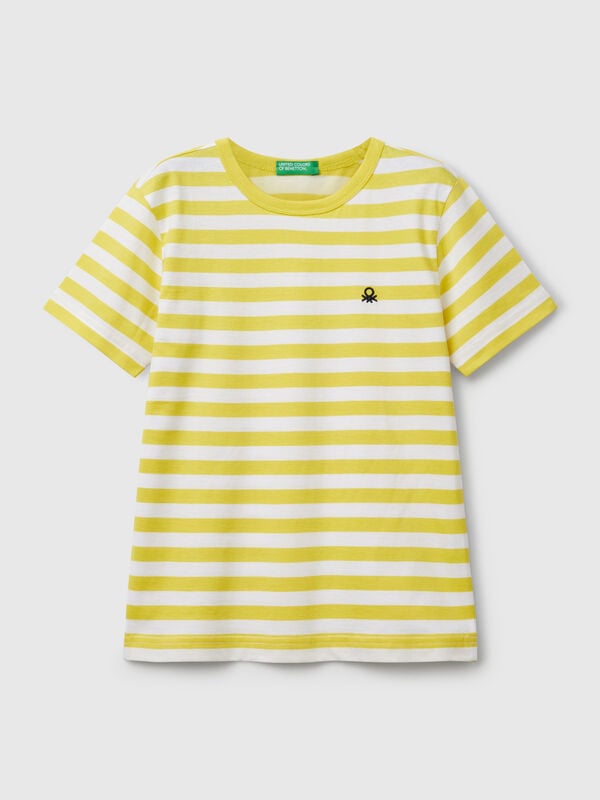 100% cotton striped t-shirt Junior Boy