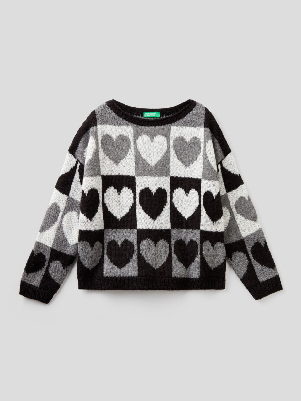 Sweater with graphic inlay image number 1