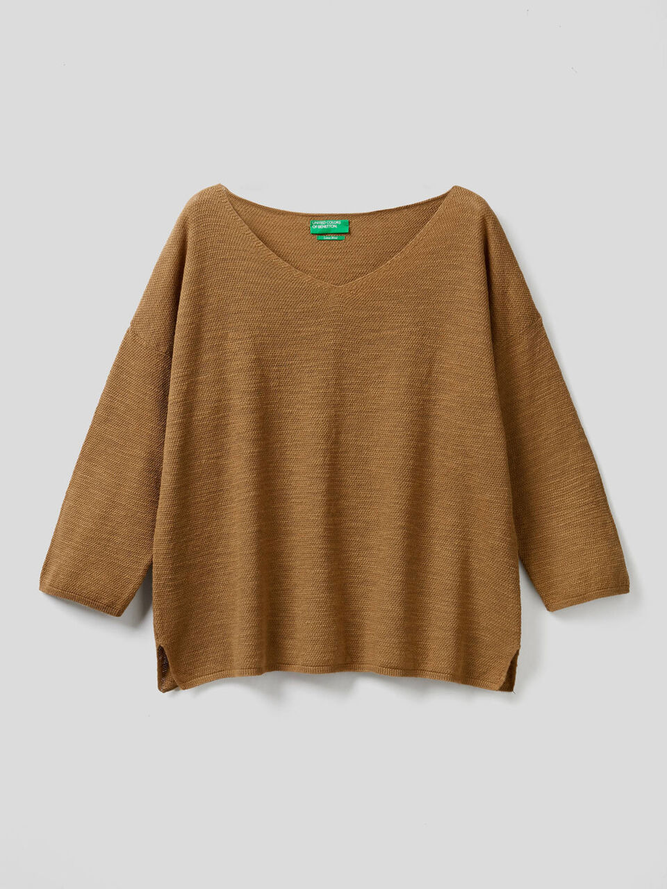 Sweater with 3/4 sleeves image number 1