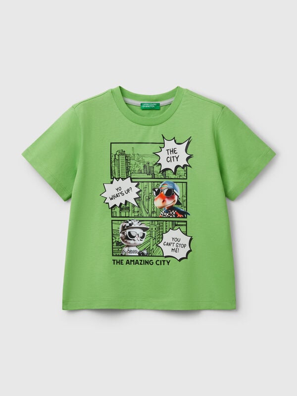 Crew neck t-shirt with print Junior Boy