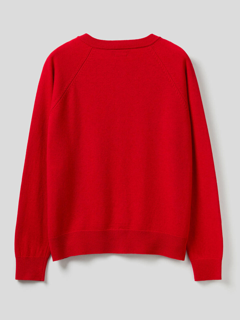 Crew neck in cashmere and wool blend image number 2