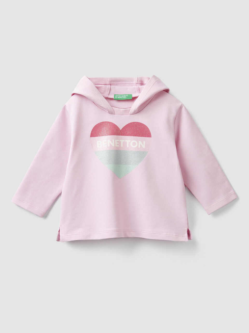 Hoodie with logo and glitter image number 1