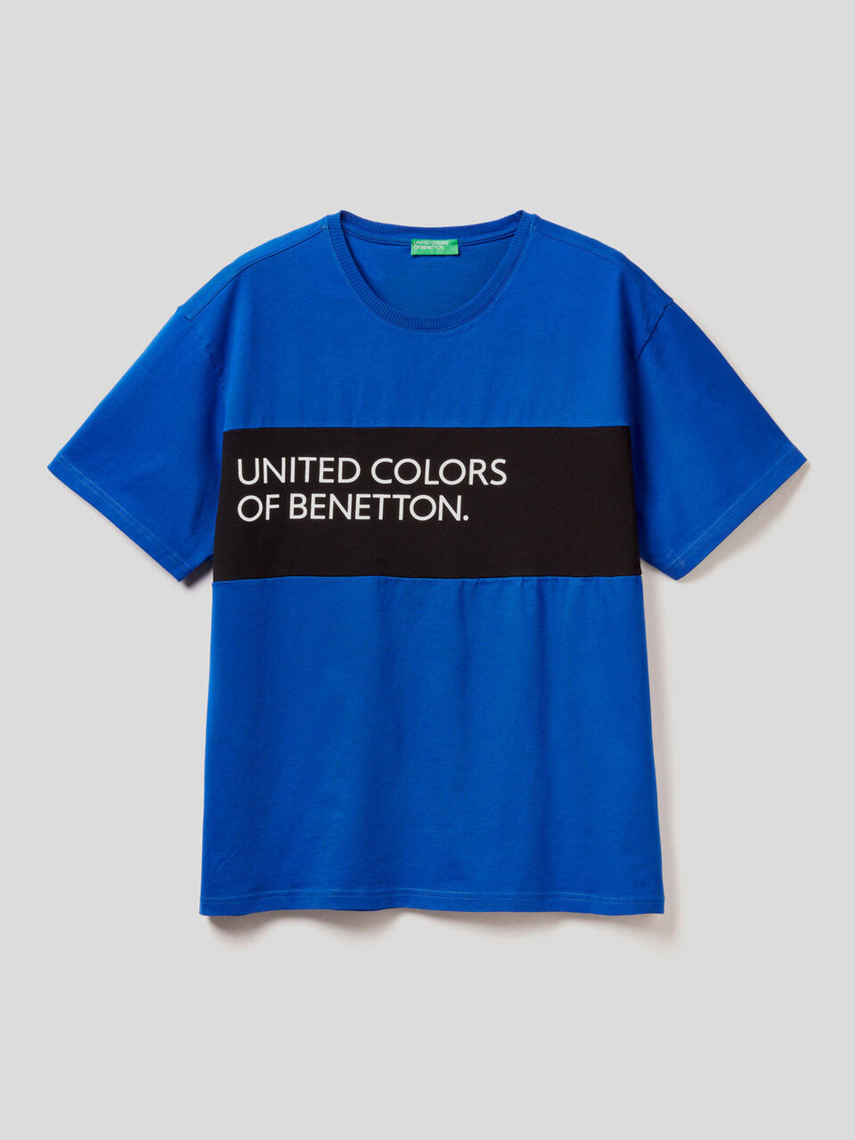 100% cotton t-shirt with clashing band image number 1