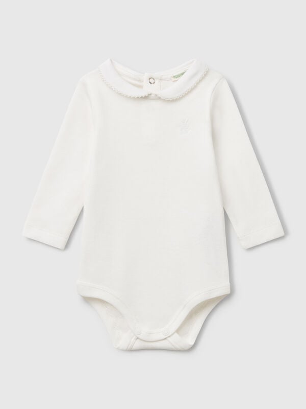 Bodysuit with collar in cotton New Born (0-18 months)