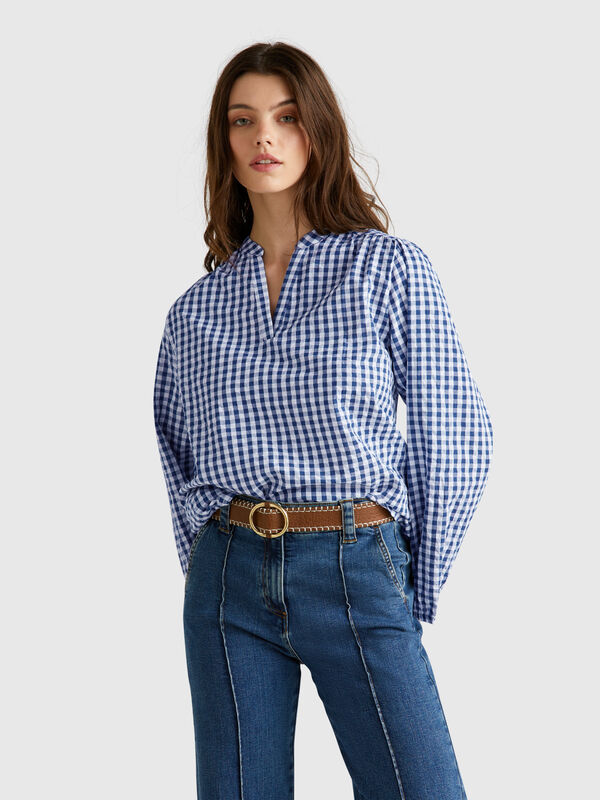 Vichy blouse Women