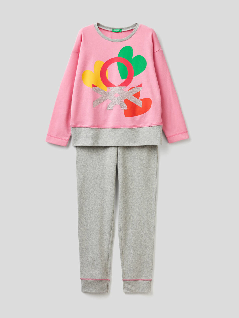 Pyjamas in 100% cotton with logo image number 1