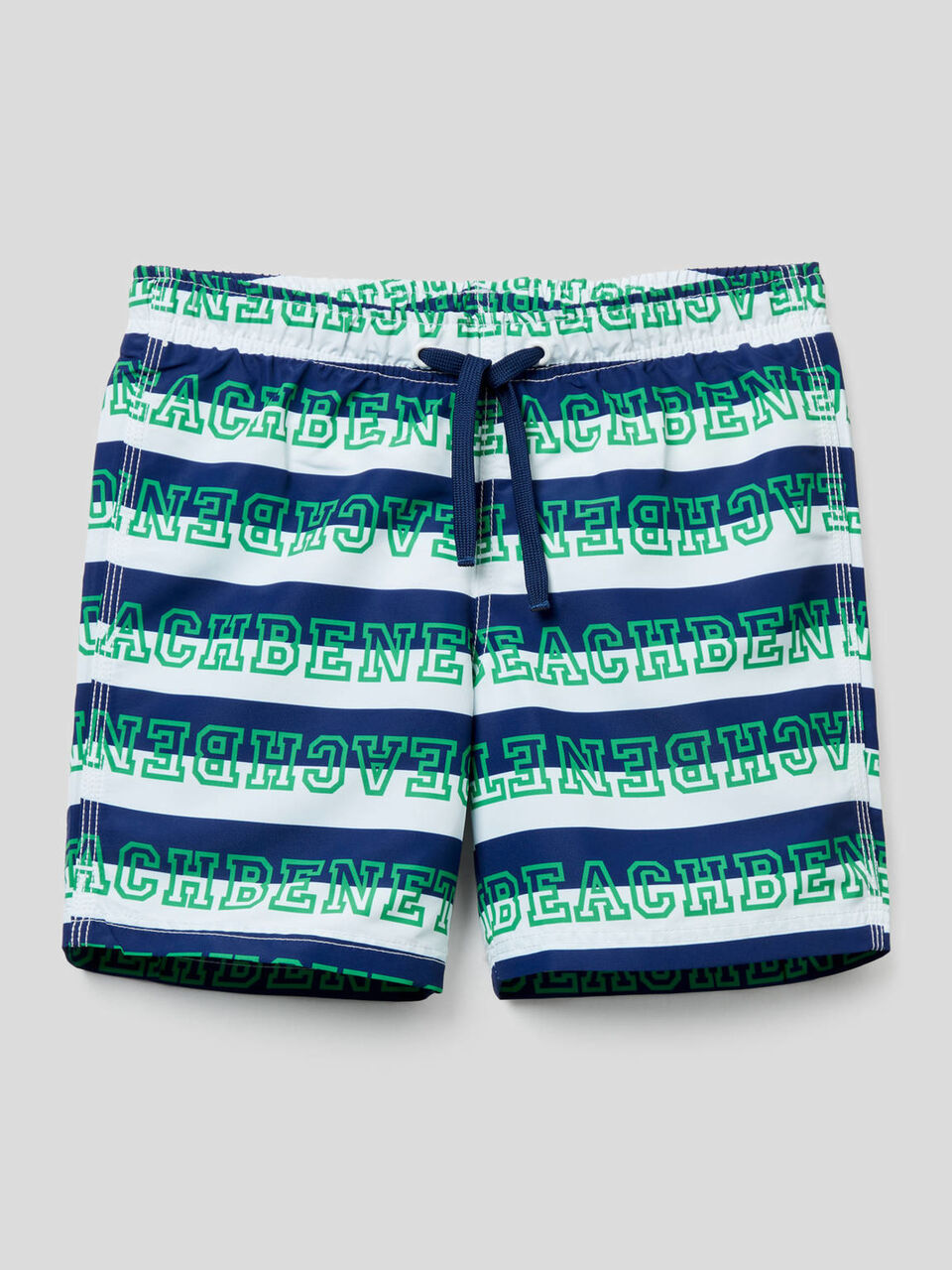 Striped pattern swim trunks image number 1
