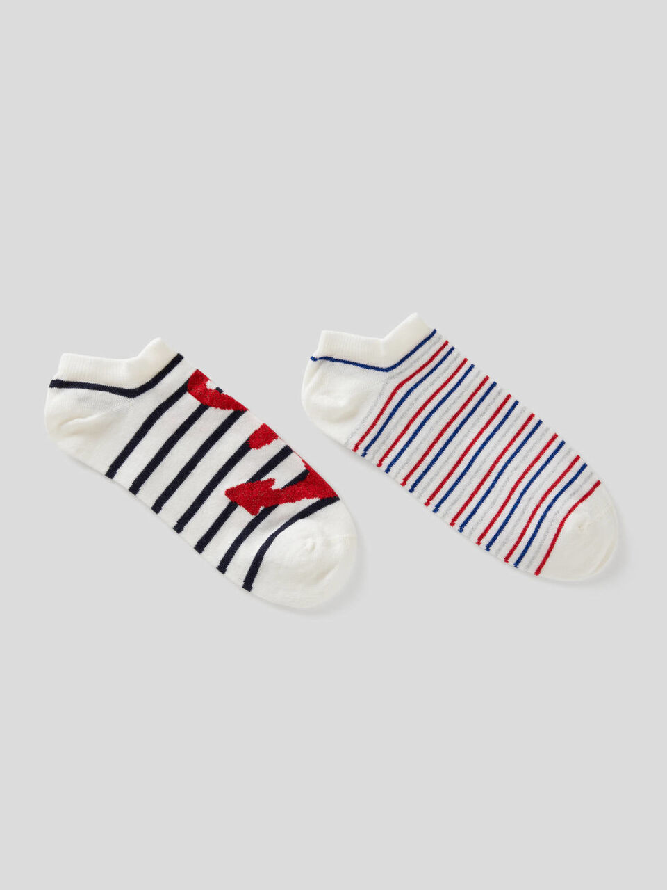Two pairs of socks in stretch cotton image number 1