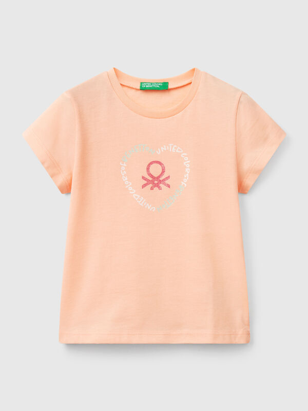 T-shirt with glitter print Junior Girl
