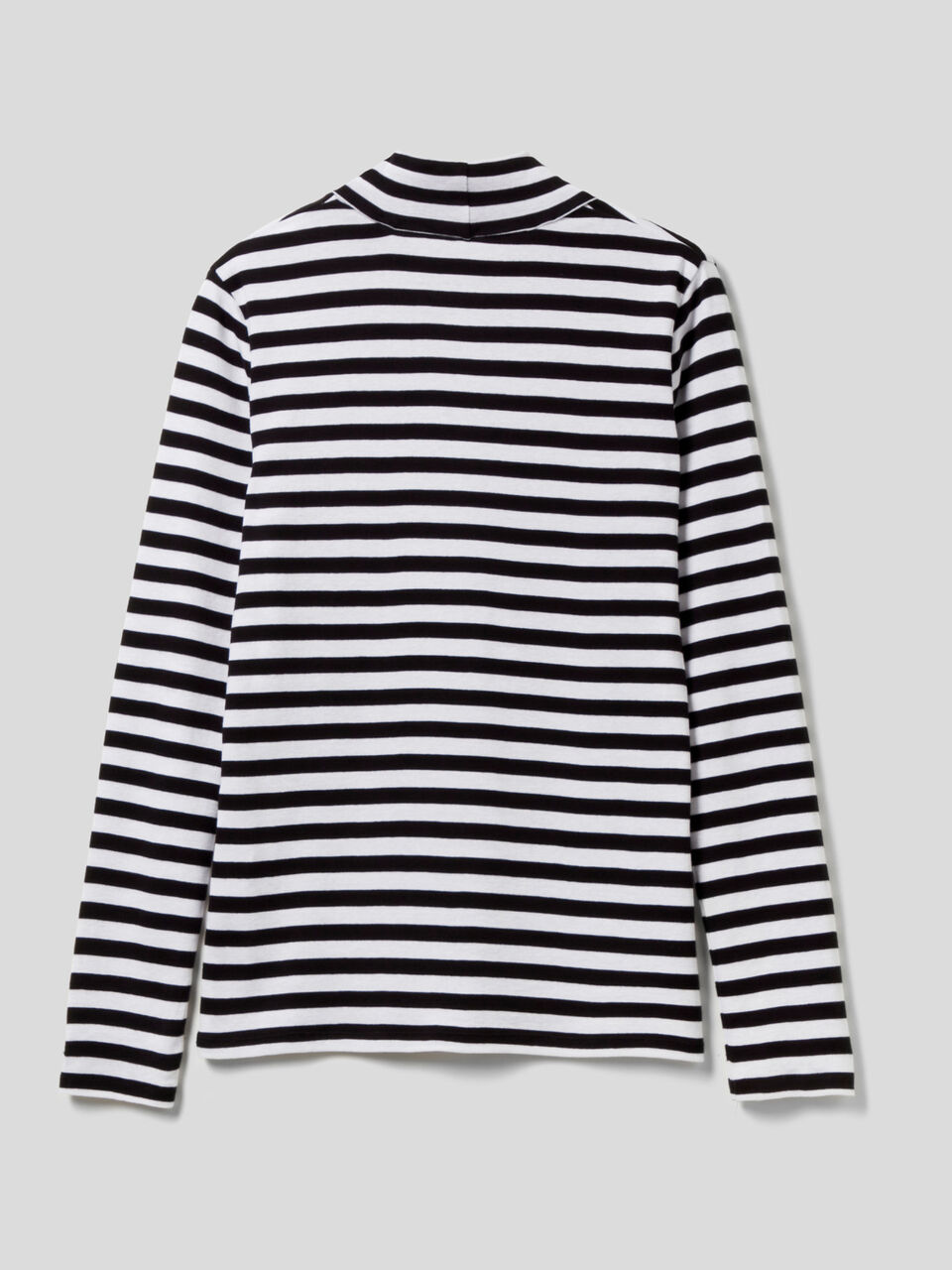Striped turtleneck t-shirt image number 2