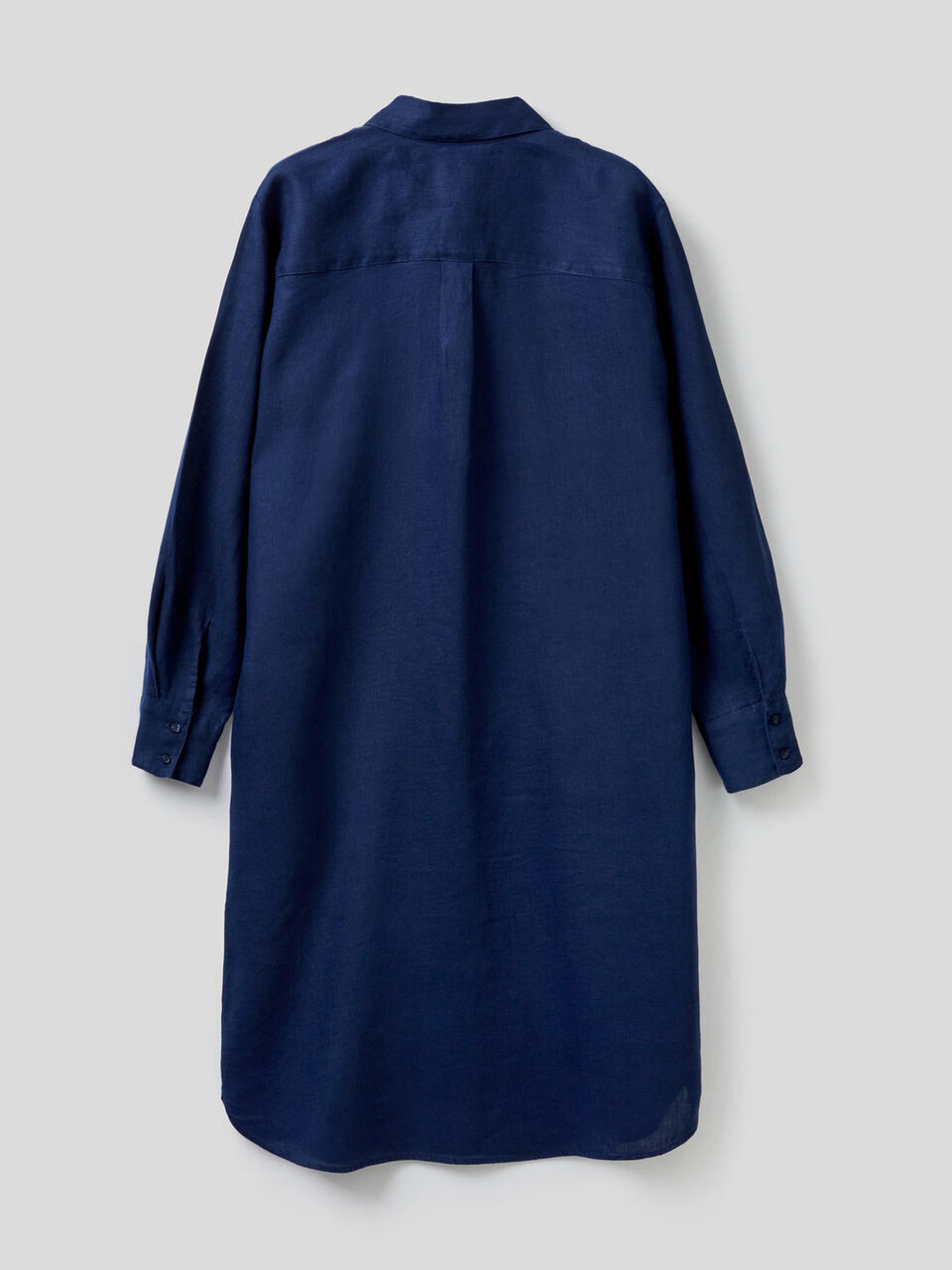 Shirt dress in 100% linen image number null