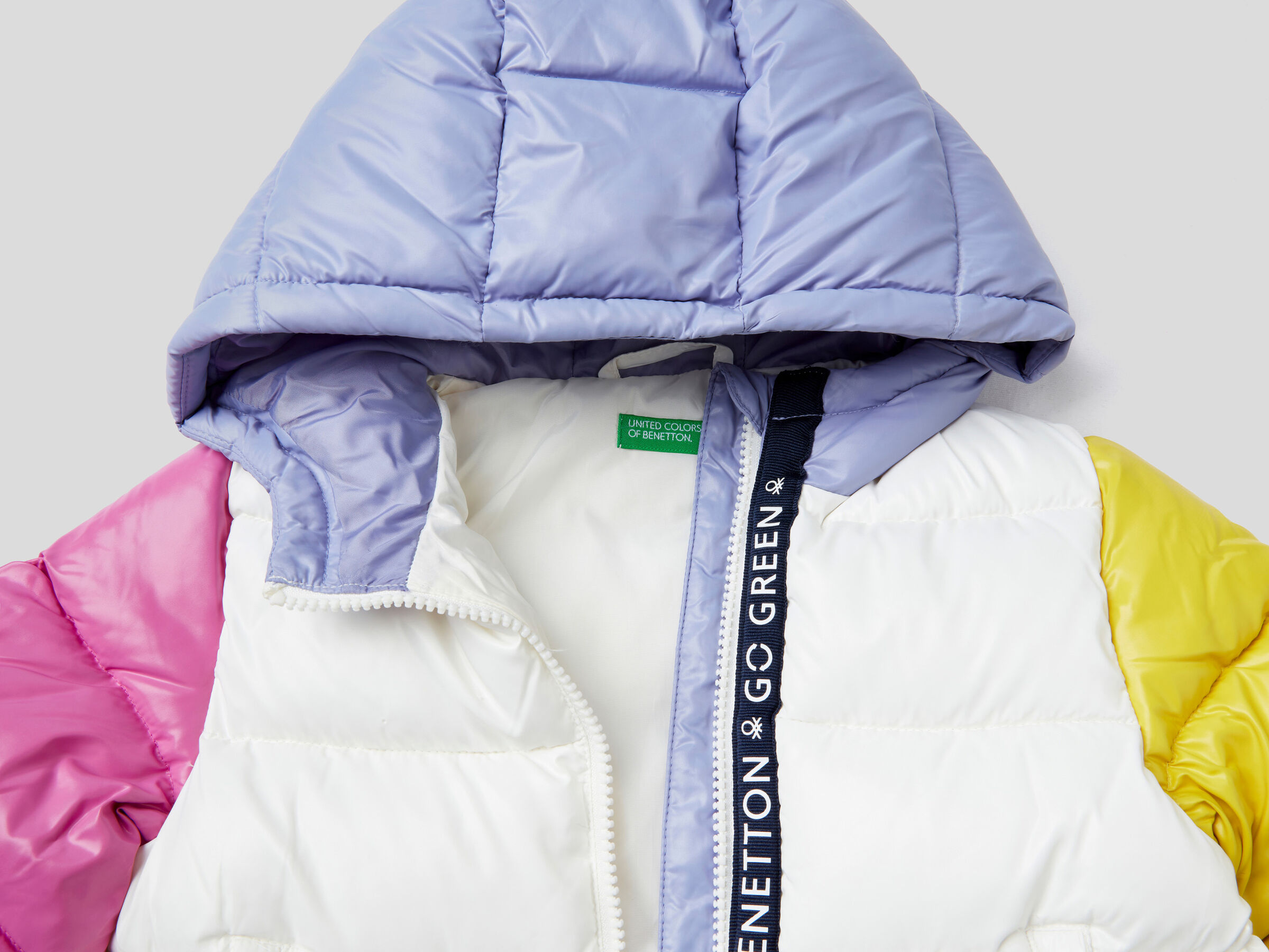 Padded jacket in recycled wadding image number 3