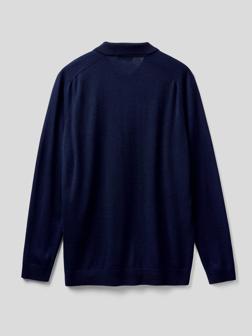 Long sleeve knit polo image number 2