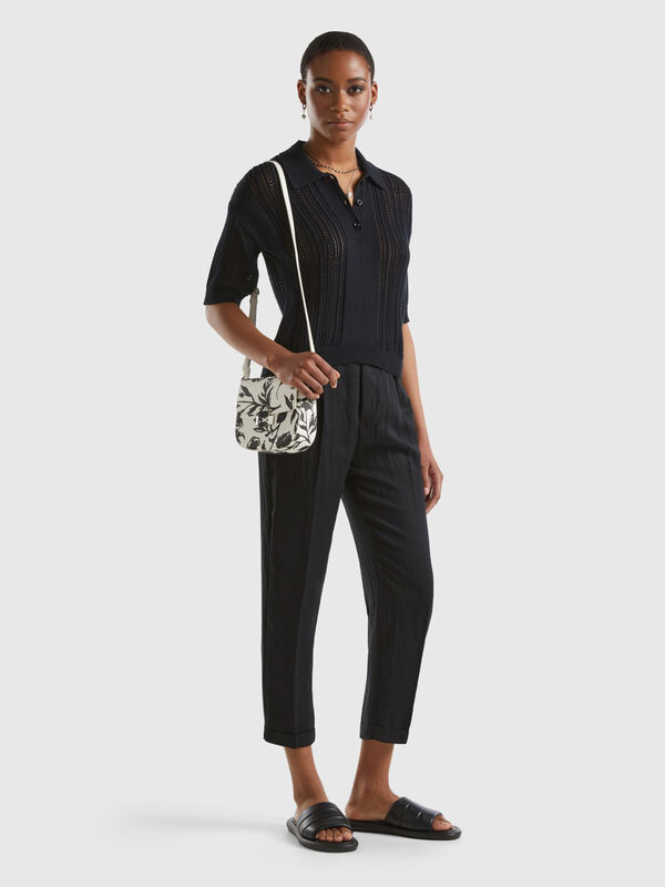 Cuffed trousers in sustainable viscose blend Women