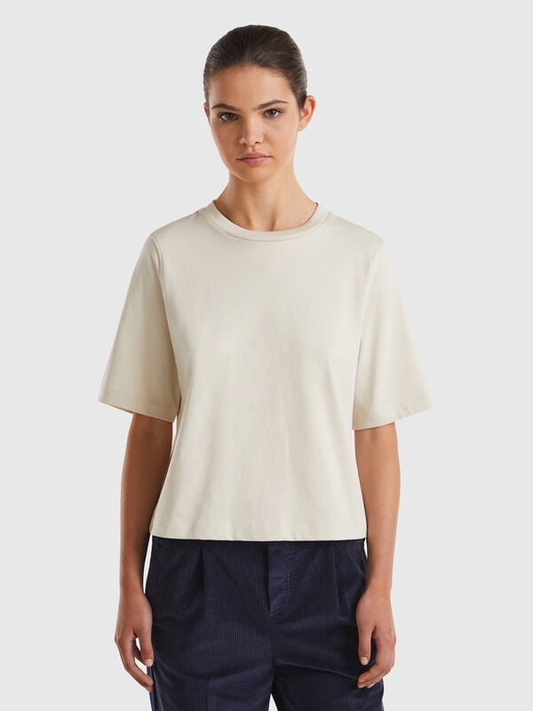 100% cotton boxy fit t-shirt Women